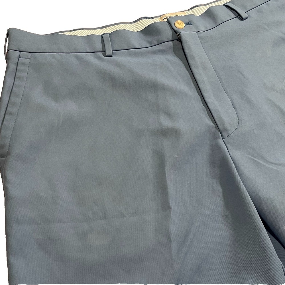 Peter Millar Men's 40 Green Teal Performance‎ Shorts Polyester Crown Sport
